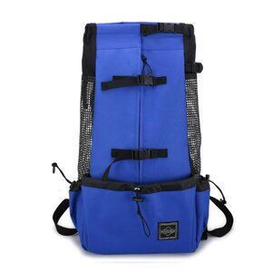 NEW - Amelia Nest Dog Pet Carrier Backpack, Royal Blue/Black - Size XL